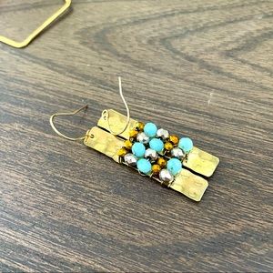 Cute brass earrings